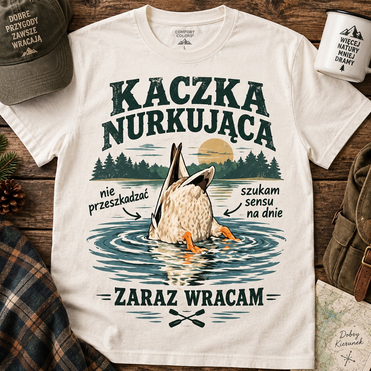 Kaczka nurkująca - zaraz wracam