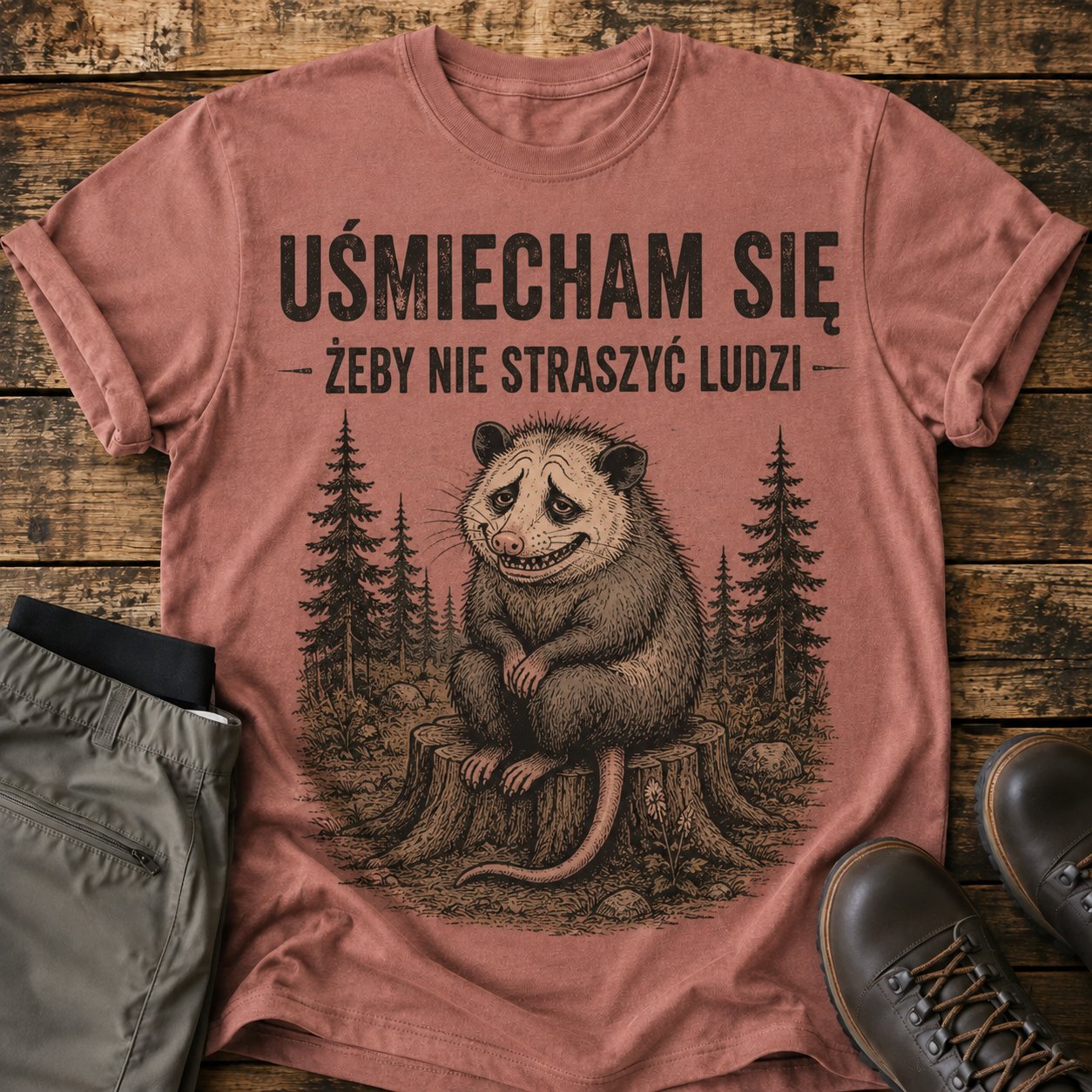 Uśmiecham się, żeby nie straszyć ludzi